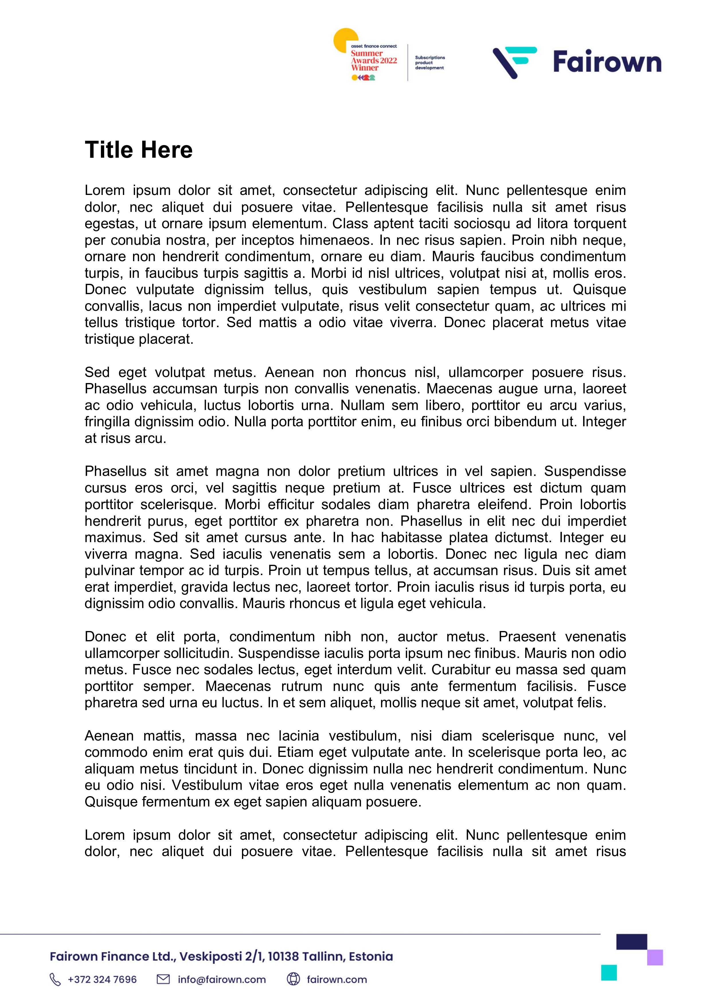 Letterhead B